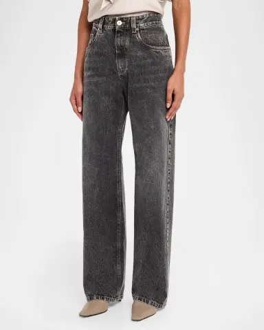 Brunello Cucinelli Authenic Denim Straight-Leg Jeans | Thumbnail 4