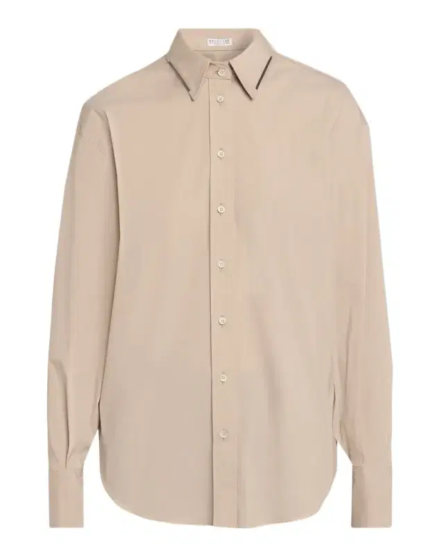 Brunello Cucinelli Stretch Poplin Buttoned Shirt