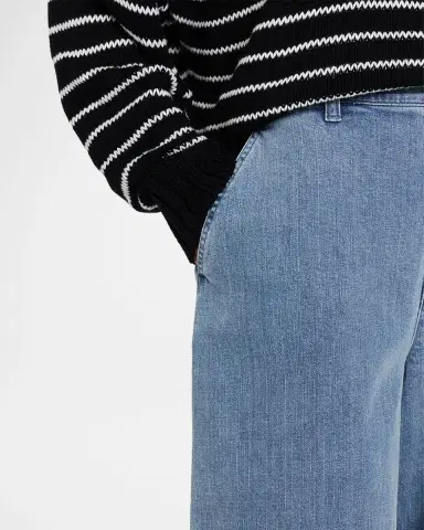 Eileen Fisher Roomy Wide-Leg Stretch Cotton Jeans | Thumbnail 5 Eileen Fisher Roomy Wide-Leg Stretch Cotton Jeans | Thumbnail 5