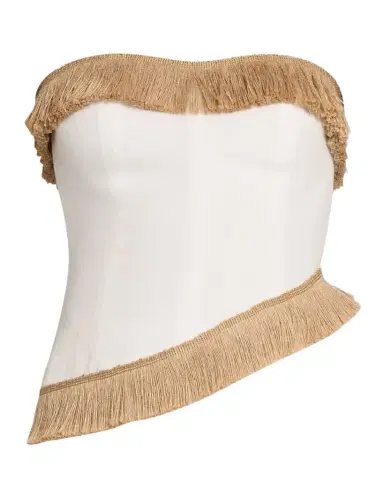 JBQ Morgan Strapless Fringe-Trim Top | Thumbnail 1