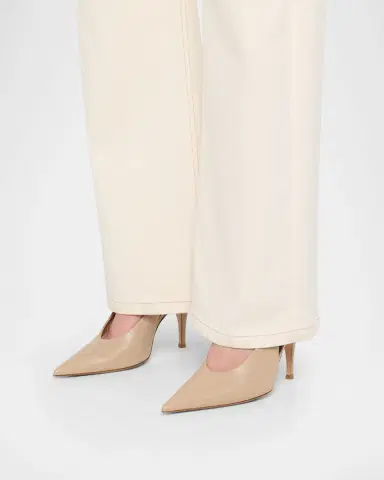 Gianvito Rossi 95mm Sofia Leather Slingback Pumps | Thumbnail 2