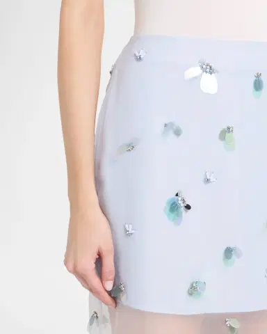 Simkhai Delilah Embellished Tulle Midi Skirt | Thumbnail 5 Simkhai Delilah Embellished Tulle Midi Skirt | Thumbnail 5