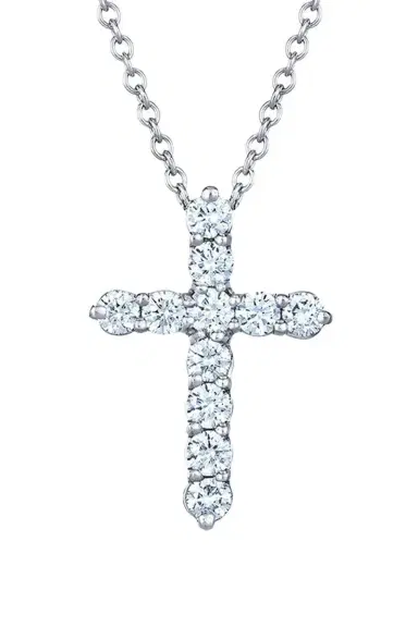 KWIAT Diamond Cross Pendant Neaklace - 0.5ctw | Thumbnail 1 KWIAT Diamond Cross Pendant Neaklace - 0.5ctw | Thumbnail 1