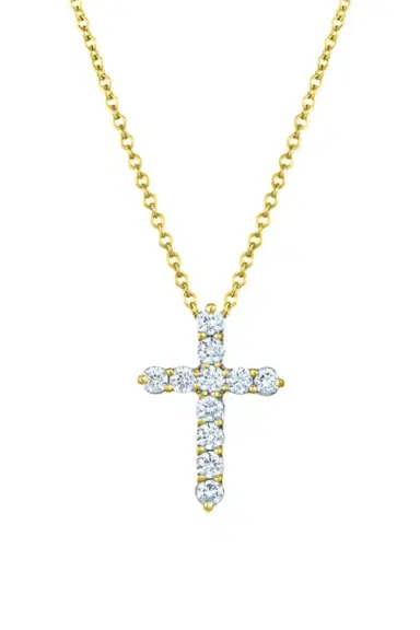 KWIAT Diamond Cross Pendant Necklace - 0.9ctw | Thumbnail 1