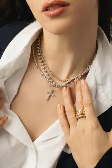 KWIAT Diamond Cross Pendant Necklace - 1.3ctw | Thumbnail 4 KWIAT Diamond Cross Pendant Necklace - 1.3ctw | Thumbnail 4