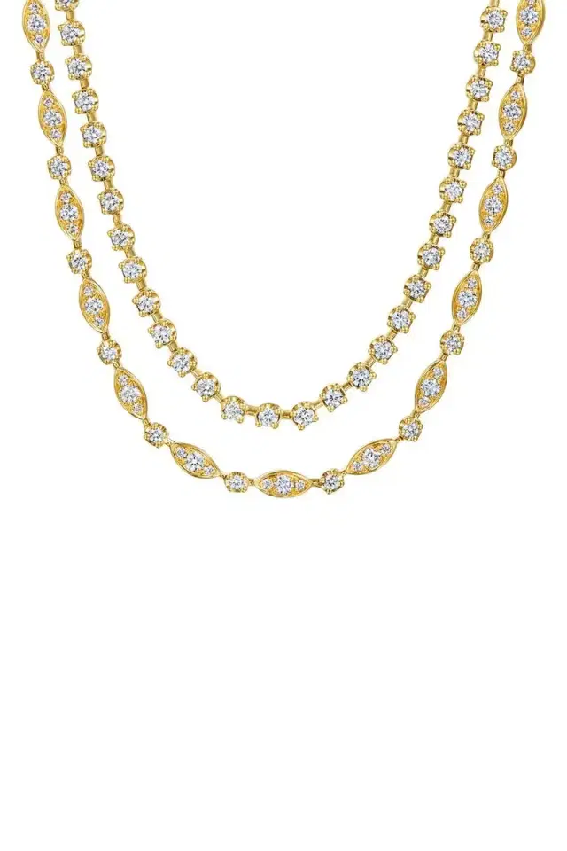 KWIAT Diamond Starry Night Double Line Necklace
