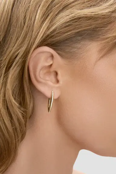 Jennifer Fisher Feather Huggie Earrings - Yellow | Thumbnail 2 Jennifer Fisher Feather Huggie Earrings - Yellow | Thumbnail 2