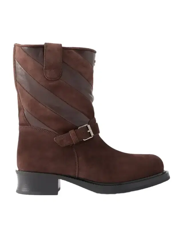 Valentino Garavani Rayons 40 Leather-trimmed Suede Ankle Boots