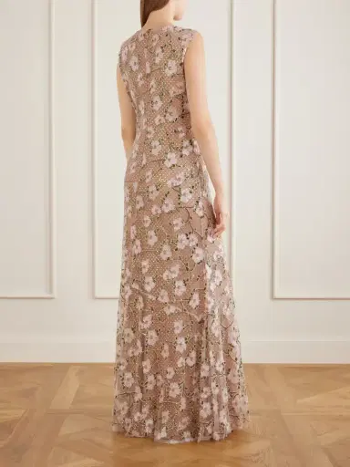 Self-Portrait Sequin-embellished Mesh Maxi Dress | Thumbnail 3 Self-Portrait Sequin-embellished Mesh Maxi Dress | Thumbnail 3