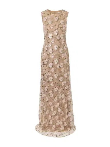 Self-Portrait Sequin-embellished Mesh Maxi Dress | Thumbnail 1 Self-Portrait Sequin-embellished Mesh Maxi Dress | Thumbnail 1