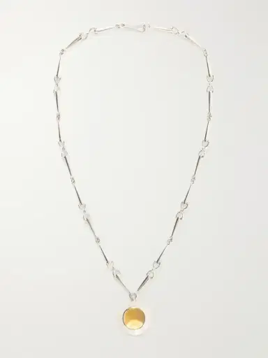 Loren Stewart The Cousteau Sterling Silver And Citrine Necklace | Thumbnail 4