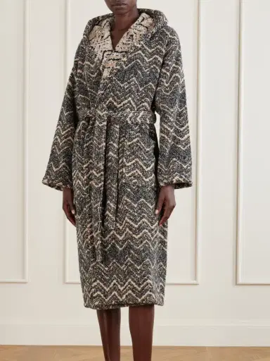 Missoni Home Azul Hooded Cotton Robe | Thumbnail 2 Missoni Home Azul Hooded Cotton Robe | Thumbnail 2