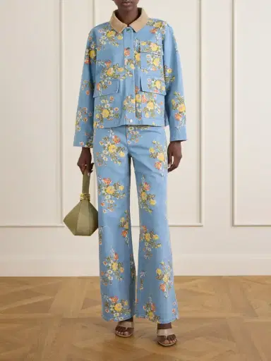Veronica Beard Taylor Floral-print High-rise Wide-leg Jeans | Thumbnail 2 Veronica Beard Taylor Floral-print High-rise Wide-leg Jeans | Thumbnail 2