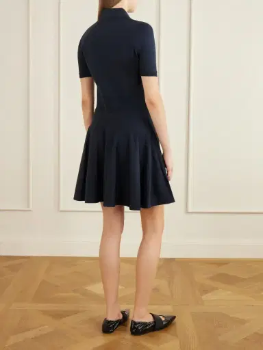 Givenchy Ribbed Cotton-blend Polo Dress | Thumbnail 3 Givenchy Ribbed Cotton-blend Polo Dress | Thumbnail 3