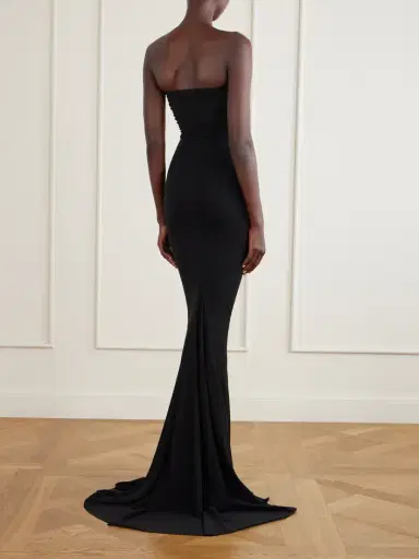 Rick Owens Allanah Strapless Draped Jersey Maxi Dress | Thumbnail 3