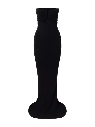 Rick Owens Allanah Strapless Draped Jersey Maxi Dress | Thumbnail 1