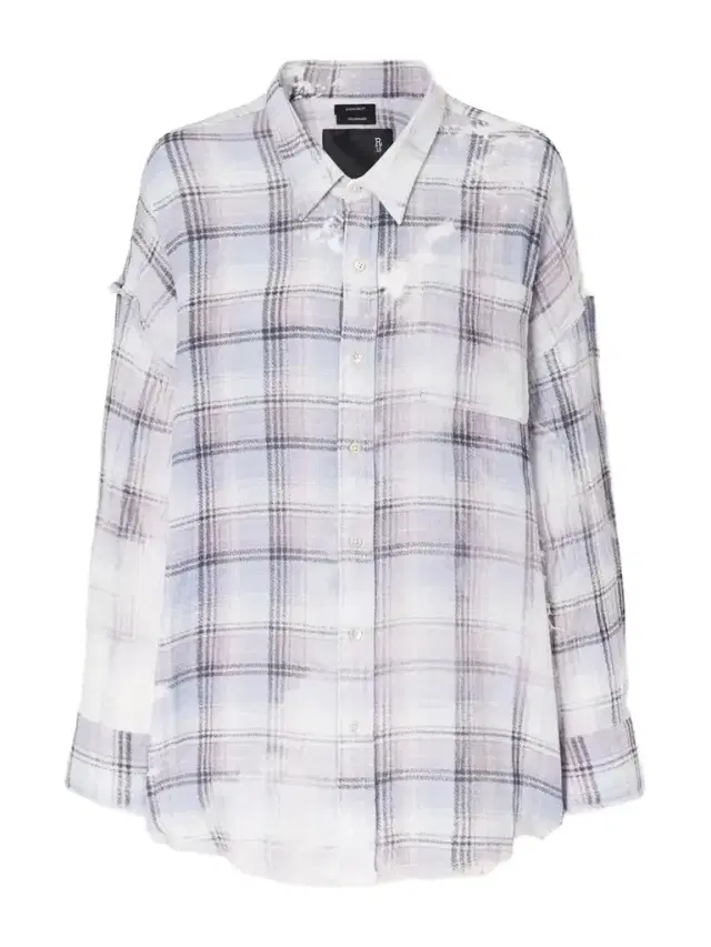 R13 Distressed Checked Crinkled-cotton Gauze Shirt
