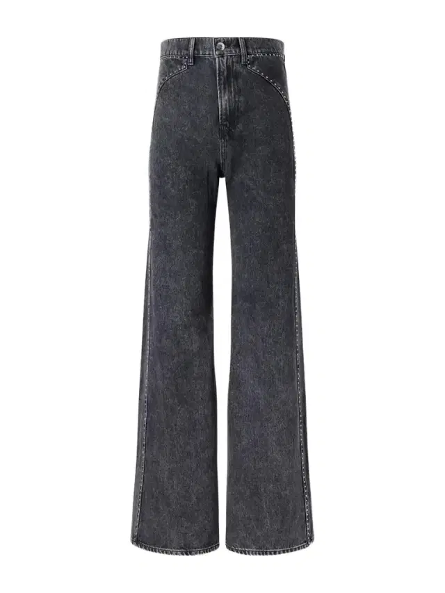 Veronica Beard Grant Studded High-rise Wide-leg Jeans