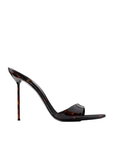 Paris Texas Lidia 105 Animal-print Patent-leather Mules | Thumbnail 1 Paris Texas Lidia 105 Animal-print Patent-leather Mules | Thumbnail 1
