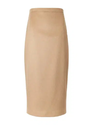 Max Mara Camel Wool Midi Skirt | Thumbnail 1