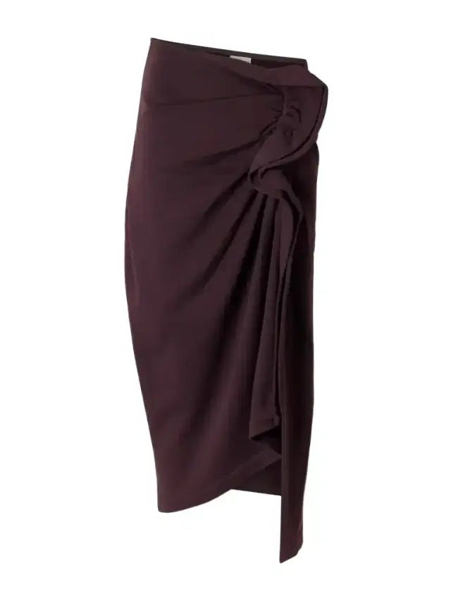 Dries Van Noten Draped Cotton-jersey Midi Skirt
