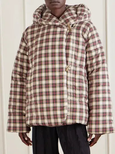 Dries Van Noten Hooded Checked Padded Cotton-flannel Jacket | Thumbnail 3 Dries Van Noten Hooded Checked Padded Cotton-flannel Jacket | Thumbnail 3