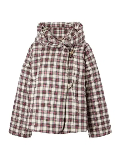 Dries Van Noten Hooded Checked Padded Cotton-flannel Jacket | Thumbnail 1 Dries Van Noten Hooded Checked Padded Cotton-flannel Jacket | Thumbnail 1