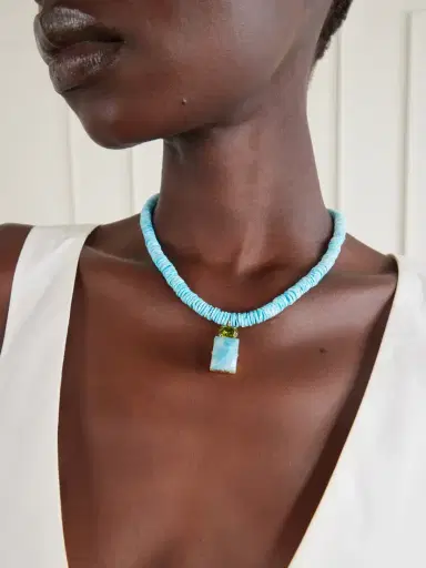Jennifer Behr Alette Gold-tone Crystal And Stones Necklace | Thumbnail 2 Jennifer Behr Alette Gold-tone Crystal And Stones Necklace | Thumbnail 2