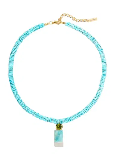 Jennifer Behr Alette Gold-tone Crystal And Stones Necklace | Thumbnail 1 Jennifer Behr Alette Gold-tone Crystal And Stones Necklace | Thumbnail 1