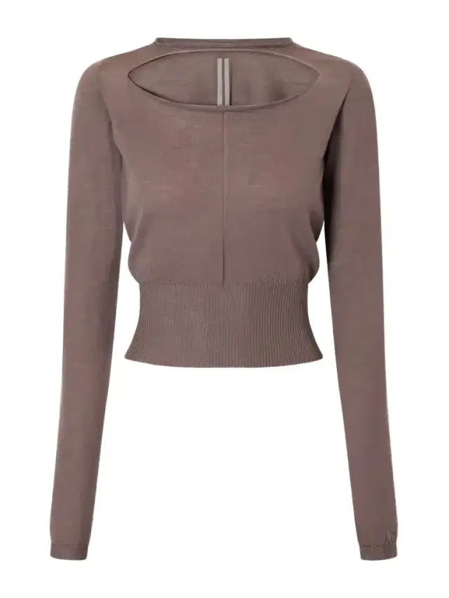 Rick Owens Cropped Cut-out Virgin Wool Sweater
