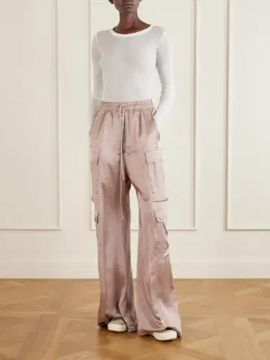 Rick Owens Cargobelas Charmeuse Wide-leg Pants | Thumbnail 2 Rick Owens Cargobelas Charmeuse Wide-leg Pants | Thumbnail 2