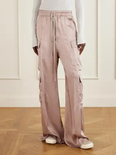 Rick Owens Cargobelas Charmeuse Wide-leg Pants | Thumbnail 3 Rick Owens Cargobelas Charmeuse Wide-leg Pants | Thumbnail 3