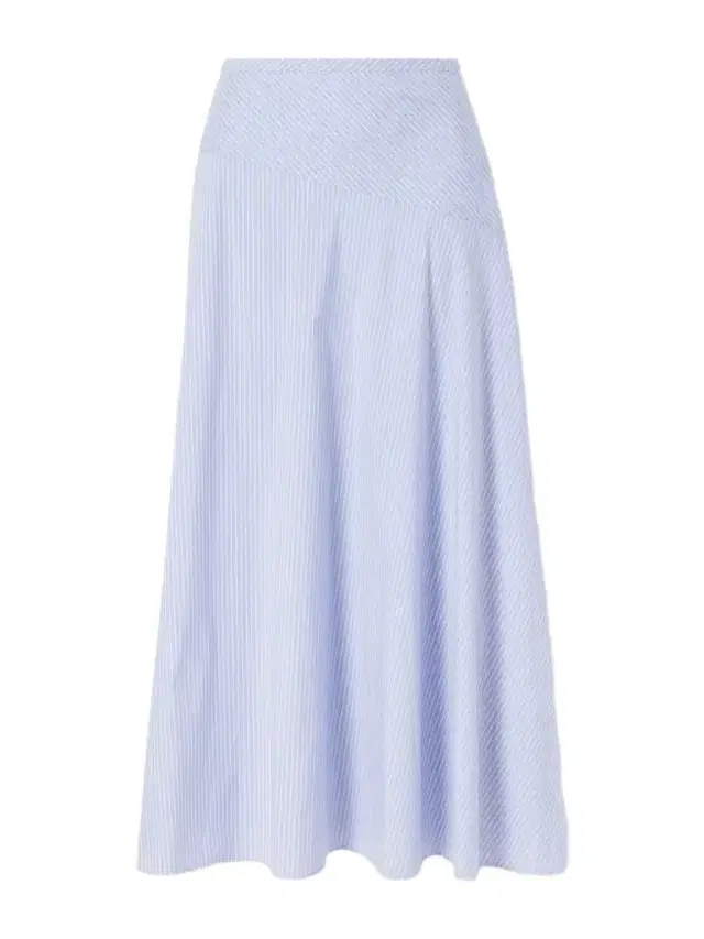 Theory Gathered Striped Cotton-blend Poplin Midi Skirt
