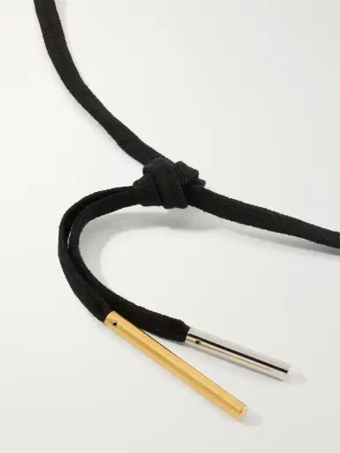 Dries Van Noten Gold-tone, Enamel And Cord Necklace | Thumbnail 3 Dries Van Noten Gold-tone, Enamel And Cord Necklace | Thumbnail 3