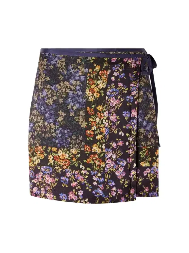 Dries Van Noten Floral-print Satin Mini Skirt