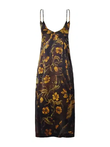 Dries Van Noten Floral-print Silk-satin Midi Dress | Thumbnail 1