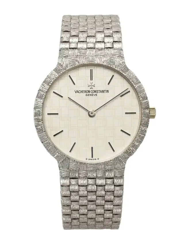 Stephanie Windsor + Vacheron Constantin Vintage 1980s Mesh Doll Hand-wound 18-karat White Gold Watch (7.25'' Wrist)