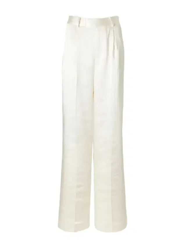 Self-Portrait Pleated Satin Straight-leg Pants