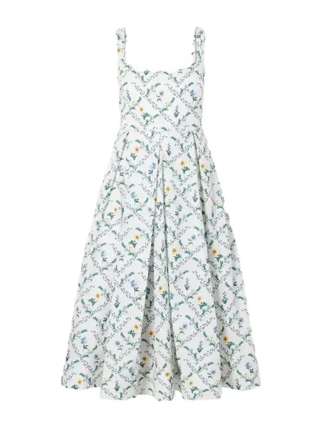 Agua by Agua Bendita Alcaparra Brisa Floral-print Embelished Cotton Midi Dress