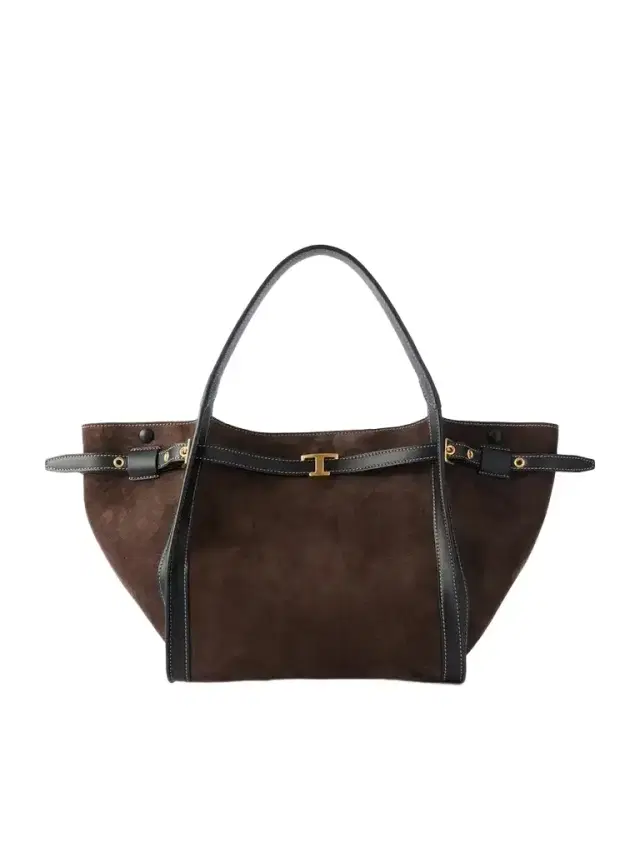 Tod's Tim Small Leather-trimmed Suede Clutch