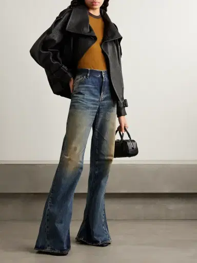 Acne Studios Double-breasted Textured-leather Jacket | Thumbnail 2