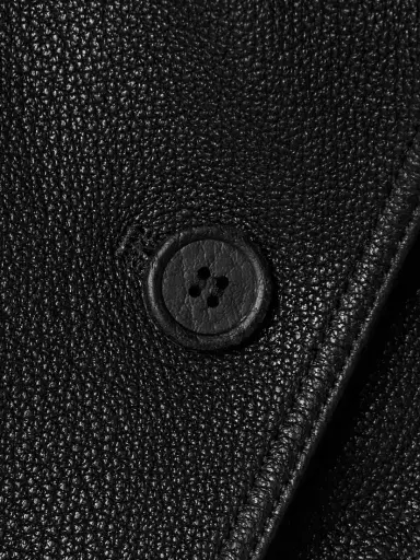 Acne Studios Double-breasted Textured-leather Jacket | Thumbnail 5