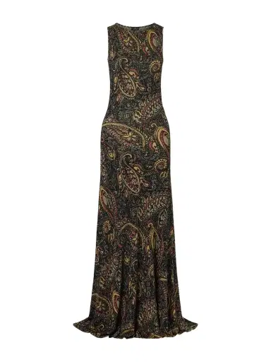 Etro Paisley-print Metallic Ribbed-knit Maxi Dress | Thumbnail 1 Etro Paisley-print Metallic Ribbed-knit Maxi Dress | Thumbnail 1