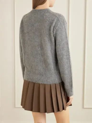 Maison Margiela Floral Intarsia-knit Brushed Wool-blend Sweater | Thumbnail 4 Maison Margiela Floral Intarsia-knit Brushed Wool-blend Sweater | Thumbnail 4