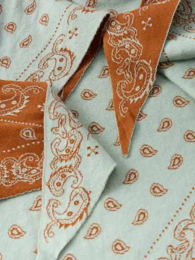 Guest In Residence The Wild Rag Cotton And Silk-blend Jacquard Scarf | Thumbnail 3