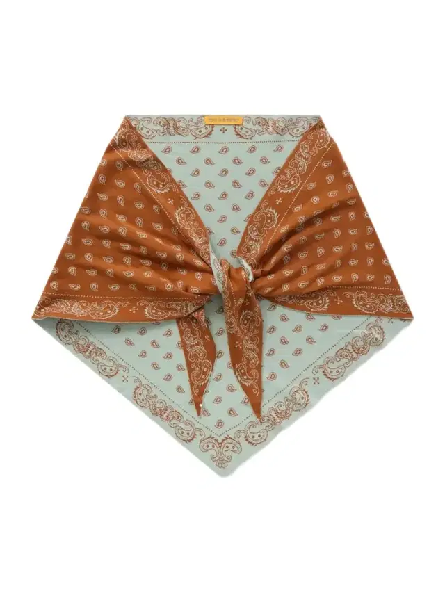 The Wild Rag Cotton And Silk-blend Jacquard Scarf