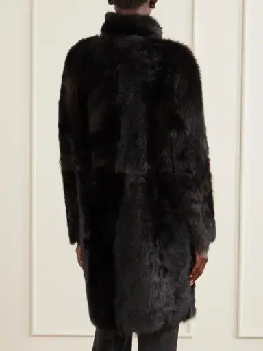Nour Hammour Blaise Paneled Shearling Coat | Thumbnail 3