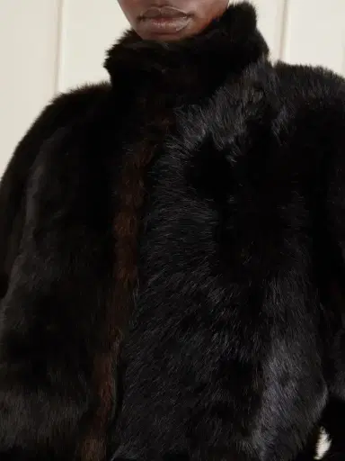Nour Hammour Blaise Paneled Shearling Coat | Thumbnail 4
