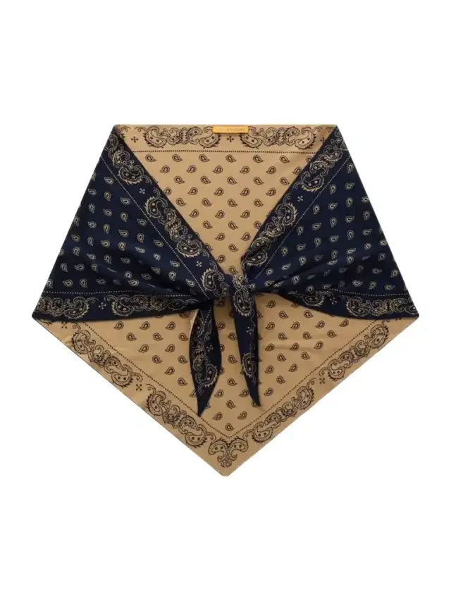 The Wild Rag Cotton And Silk-blend Jacquard Scarf