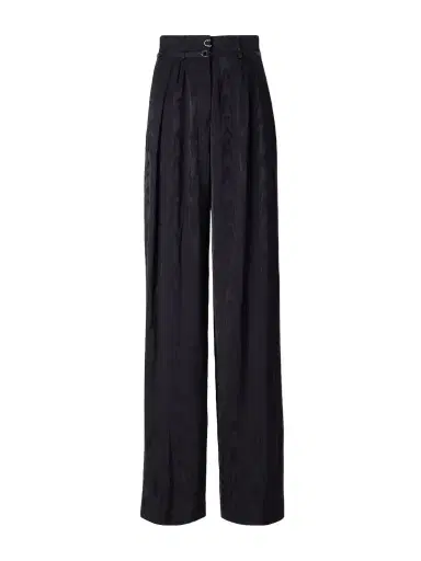 Dries Van Noten Belted Moiré High-waist Wide-leg Pants | Thumbnail 1 Dries Van Noten Belted Moiré High-waist Wide-leg Pants | Thumbnail 1